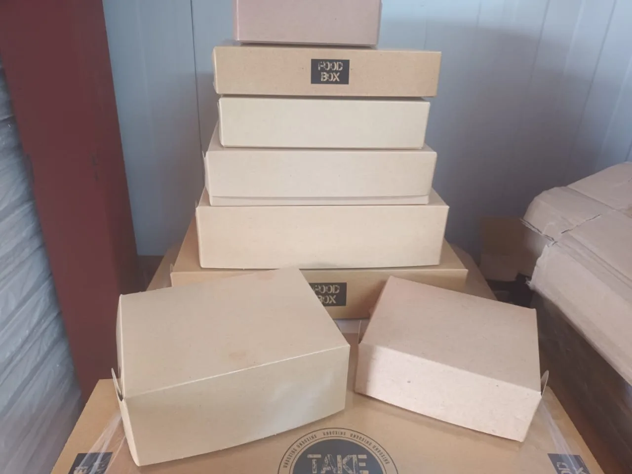 Κουτιά ψητοπωλείο – grill boxes aluminium cladding 10kilo pack size 23x12x4.5