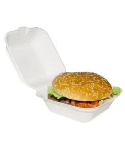 Κουτιά φαγητού από ζαχαροκάλαμο - sugarcane food box 50pcs 15.5x15.5x8