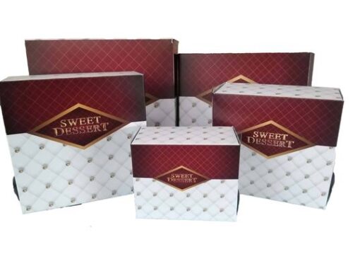 Κουτιά ζαχαροπλαστείου - patisserie box sweet dessert and Fresh sweet