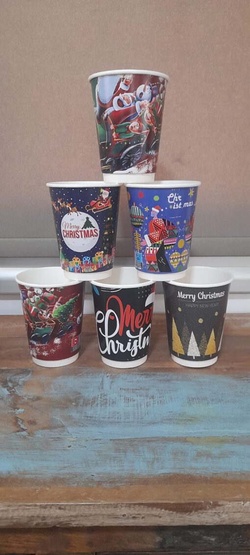 Χάρτινα Ποτήρια Χριστουγεννιάτικα – 14oz (Christmas Paper Cups) Κύπρος