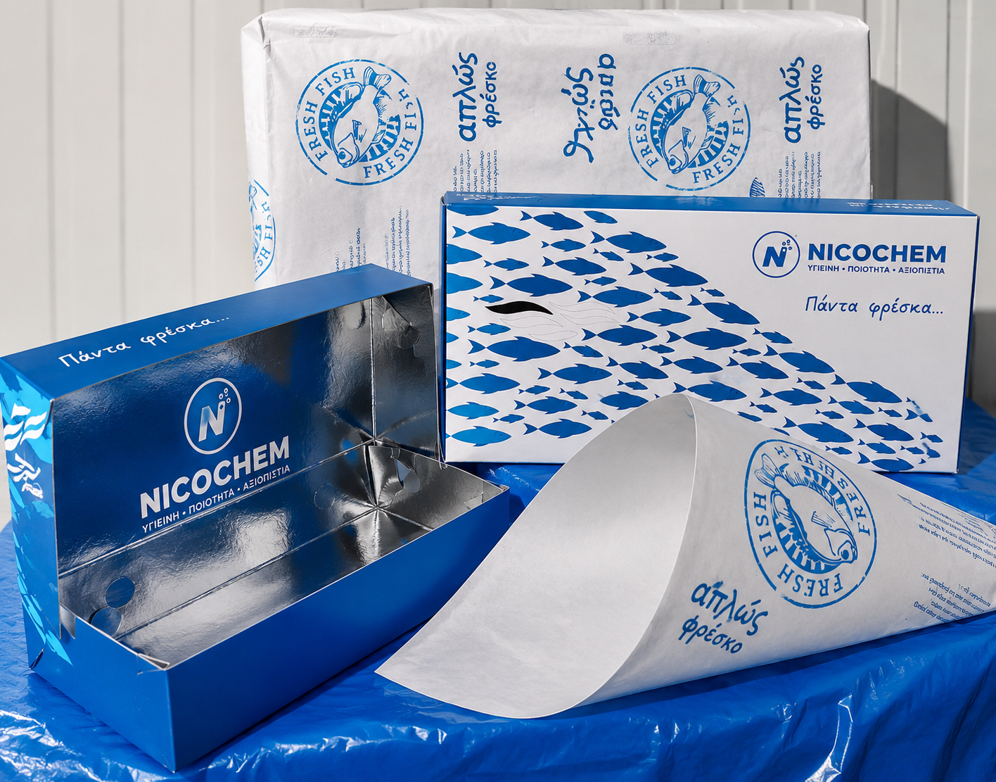 Xarti Peritiligmatos Ixthiopoliou 35x50 & 45x60 | Food Wrapping Paper